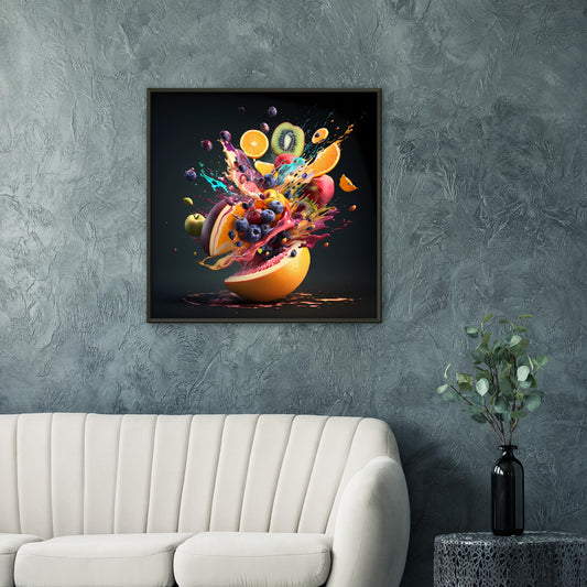 Food Clothing's Fruit Ninja | Metal Framed Wall Art